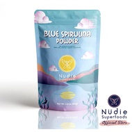 Blue Spirulina Powder by Nudie Superfoods 100% Organic Natural Vegan Gluten Free Dairy Free Non-GMO