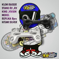 RAISER STANG RX VIXION MODEL REPLIKA BPRO HITAM SILVER KLEM RAISER STANG RX VIXION MODEL REPLIKA BPR