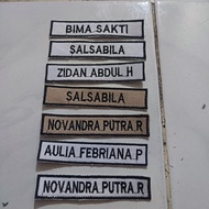 Custom Embroidered Name Bet Uniform | Size 1.8x8.5 cm | Model 17 Embroidery