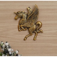 Premium HandiCrafted Metal Flying/Running Horse Statue Wall Hanging For Home decoration And Office D