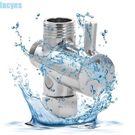 LACYES 3 Way Shower Head Diverter Valve, G1/2 T-adapter 3 Way Switch Faucet Valve, Shower Faucet Con