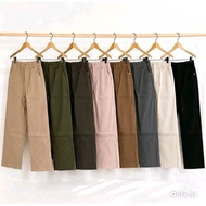 9973 Women's Garter Waist Pants Casual Wide Leg Trousers