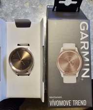 GARMIN Vivomove Trend 白色智能手錶 （9成新)