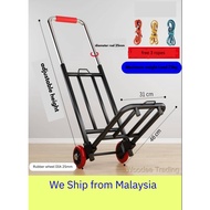 Foldable Trolley/Extendable Hand Truck Trolley/Gas Trolley/two wheel trolley/Troli Besi/Hand trolley