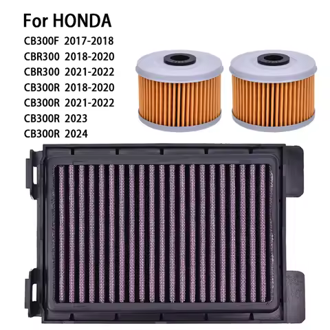 Air Filter & Oil Filter For HONDA CB300 CB300F 2017 2018 CB300R 2019 2020 2021 2022 2023 2024 CBR300