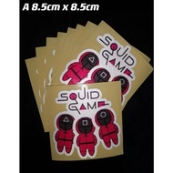 Squid Game Logo Car&amp;Motor Sticker (Reflective Print &amp; Cut Sticker)
