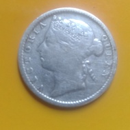 Koin straits settlements 10 cent 1895 victoria