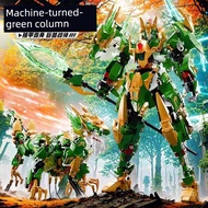 mainan budak lelaki robot toys Blok bangunan Cina, mecha cacat, binatang, naga biru, harimau putih, 