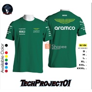 Tshirt Kaos F1 Aston Martin Cognizant Aramco Formula 1 2024 Best Quality