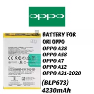 COMPATIBLE BATTERY FOR ORI OPPO A3s / A5s / A7 / A12 / A31-2020 (BLP673) 4230mAh