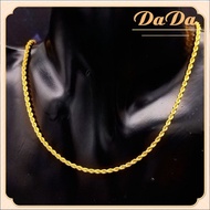 ทอง แท้ หลุด จำนำ สร้อยคออิตาลี 18k ของแท้ 98.9% ทองคําแท้ เครื่องประดับทอขวางขนาด 45 ซม