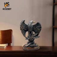 KOZEEY Eagle Statue Eagle Sculptures Resin Artwork Home Decor Collection Adornment