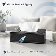 Wireless CCTV Camera HD 1080P Smart Home Security Monitor Desktop Tissue Box Style Portable Pocket C
