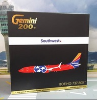 清貨減價 GeminiJets 1:200,飛機模型,Southwest Airlines 美國西南航空 B737-800,G2SWA1011