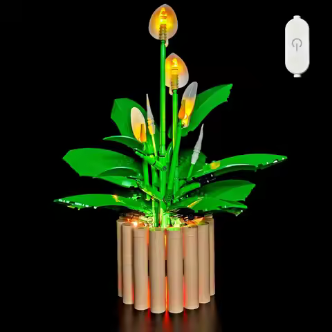 LYBMTWF LED Lighting Kit Compatible with Lego 11504 Peace Lily (NOT Include The Model Bricks)