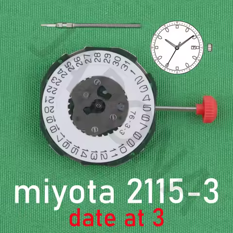 2115 movement Miyota 2115-3 quartz movement japan movement Standard movement with date display 2115 