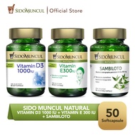 Sido Muncul Natural Vitamin D3 1000 IU + Vitamin E 300 IU + Sambiloto