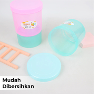 Toples Plastik Putar Nagami M 1300 ml S 1000 ml / Sealware Bulat Tutup Ulir