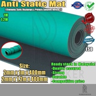 Anti-Static Rubber ESD Mat, rubber sheet, ESD rubber mat 2mmThickness 400mm length (1m or 1.2m Width