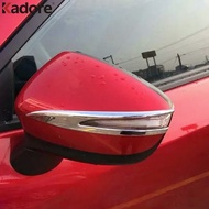 Rearview Mirror Cover Trim For Mazda CX5 CX-5 2015 2016 CX3 CX-3 2015-2021 Chrome Side Mirrors Moldi