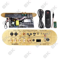 OKMUSIC แอมขยายเสียง D900 5.0AUX/USB/TF HIFI BT ECOบอดบลูทูธIC3166กำลังขับ D900 แอมป์จิ๋ว แอมป์จิ๋วบ