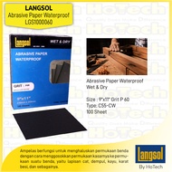 Lansol Abrasive Paper Waterproof Wet & Dry | Sandpaper 1 Pack