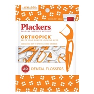 Plackers (Plackers) Orthopedic Flossers Dental Floss With Handle For Those With Braces 1 Pack/30 Pie