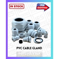 Cable Gland PVC Waterproof PVC Base | Nut Box Metal Clad Connector | Wire Cable Gland White