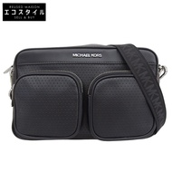 Michael Kors Hanover 女士黑色真皮斜背包