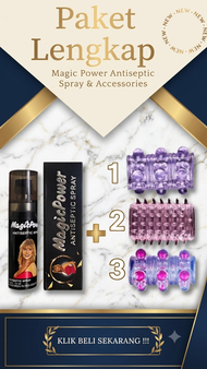 PAKET GUMOH MAGIC POWER ANTISEPTIC SPRAY 15 ML / TISU MAGIC SPRAY BOTOL 15ML SPRAY MAGIC POWER PRIA 
