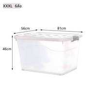 SiVass กล่องเก็บของ กล่องเก็บของ กล่องพลาสติกมีล้อ สีฟ้า/สีเทา 40-300 ลิตร ลังพลาสติก มีล้อ พลาสติกแ