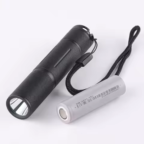 Convoy S6 black EDC LED 18650 Flashlight,torch,lantern,with battery