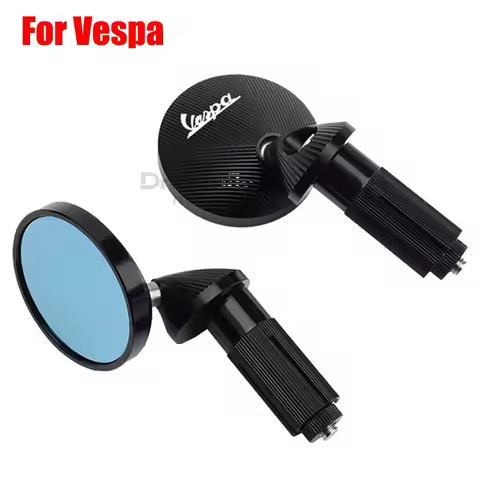 Motorcycle Handlebar RearView Rear View Mirror for Vespa Sprint Primavera GTV GTS LT S LX LXV 50 125