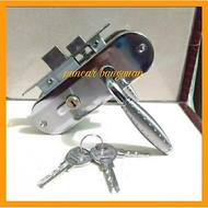 COMPLETE SMALL DOOR LOCK ALLEGRA ROUND DOTS - SMALL HOUSE DOOR LOCK ALLEGRA MODEL S