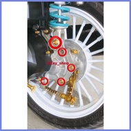 ℗ ▧ ✤ Heng GOLD/CNC SILVER. CRANK GEAR Bolt  set for mio i125/soul i/ gravis/ gear / sporty/soulty