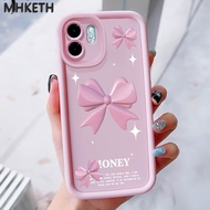 MHKEID Case For Infinix Smart 9 9 HD Hot 50i Pink Bow Pattern Phone