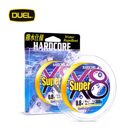 DUEL HARDCORE SUPER X8 PE Braided Line High Strength Low Stretch Wear Resistant for Lure Eging Fresh