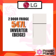 LG 547L Top Freezer GN-C702HQCM Fridge GNC702HQCM Inverter Refrigerator (Beige) Peti Sejuk