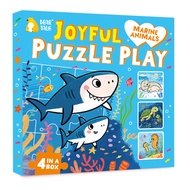 BEAR TALE Joyful Puzzle 9-Piece Ocean-Themed Toddler Puzzles for Kids Educational Preschool Toys