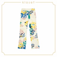 KLOSET Printed Burn-out Pants (RS20-P005) กางเกงขายาวผ้าพิมพ์
