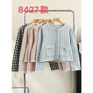 Bevy TOP/TOP/TOP/OUTTER/CARDI/BLAZER KOREAN TWEED IMPORT