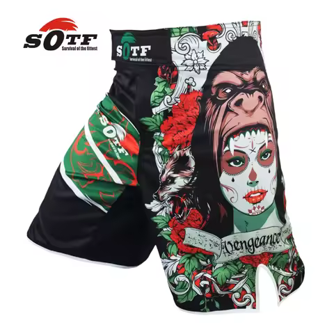 SOTF mma boxing muay thai kick pretorian shorts mma crossfit shorts kick boxing shorts cheap mma sho