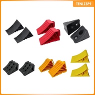 [tenlzsp9] 2Pcs Wheel Chocks Easy Removal Professional Repair Parts Assembly Replacement Tire Stopper for Trailer Truck Camper RV Car