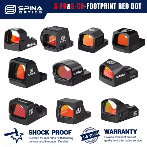 SPINA OPTICS Red Dot Sight Solar Shake Awake S-FR MOS G17/19 HS 407C/507C/508T RMSC HS 407K/507K G48