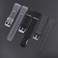 18mm Convex Straps For Watch F91W/F84/F105/108/A158/168/AE1200/1300 Replace Band TPU Transparent Wat