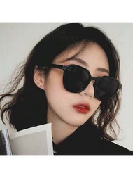 1入2024新款太陽眼鏡女韓國風圓臉眼鏡小臉大臉瘦臉男紅色網眼鏡框