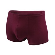 AIMER MEN'S Soft Modal Trunks Underwear (Wine Red)