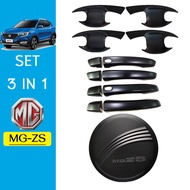 ❤ราคาพิเศษ❤ [เบ้าประตูดำ] ชุดแต่ง MG-ZS เบ้าประตูมือจับฝาถัง ดำด้าน MG ZS (มือจับมีปุ่มกดระบุ)    JR