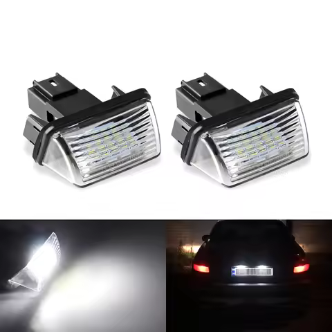12V 18LED Car Number License Plate Light Lamp 6500K Number License For Citroen C3 C4 C5 C6 For Peuge