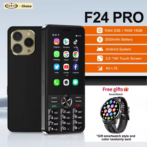 Free Smartwatch! SERVO F24 PRO Touch Smartphone 4G LTE Android OS Play Store WhatsAPP 2GB+16GB Wifi 